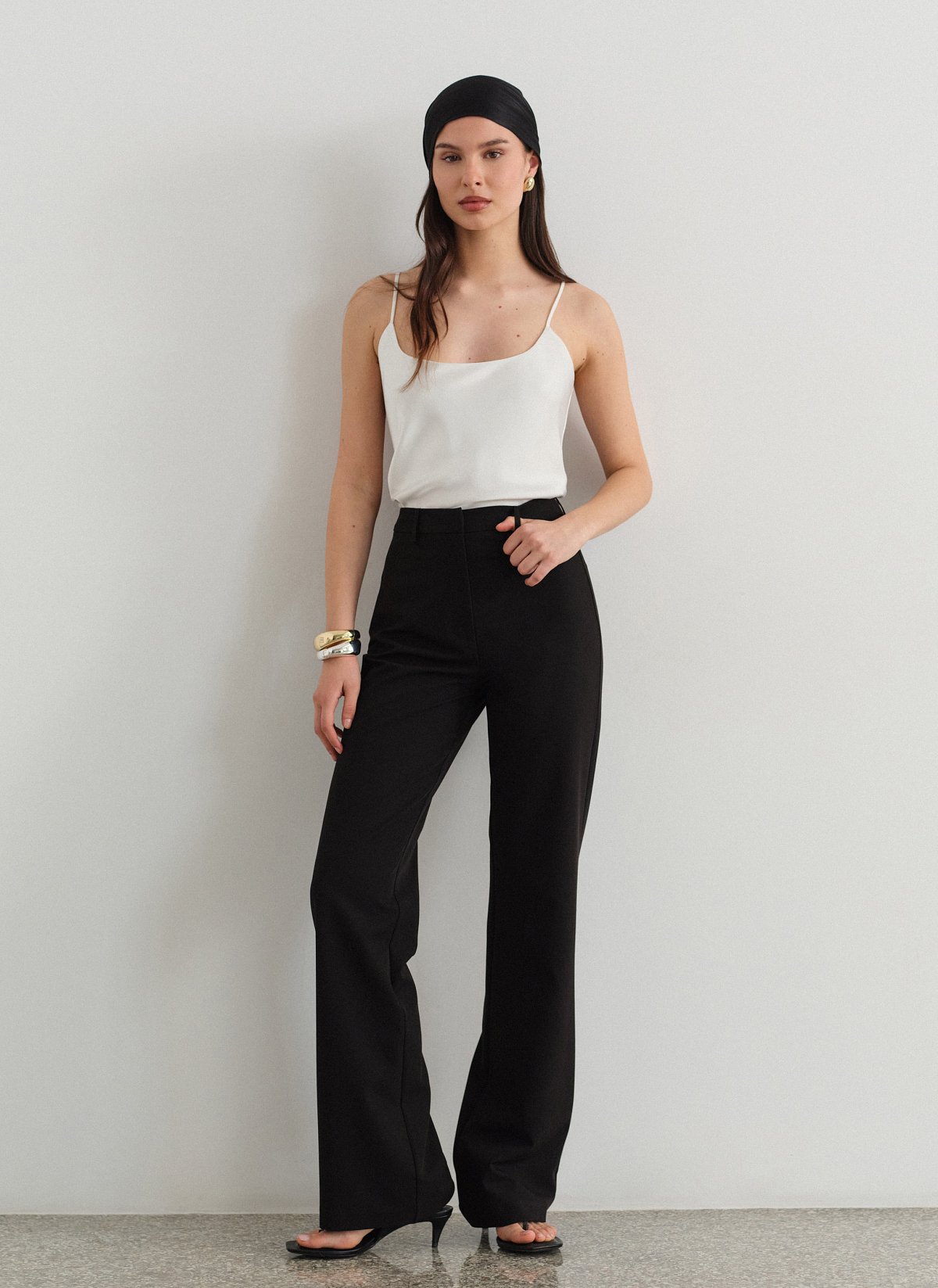 Υφασμάτινο ίσιο παντελόνι-20