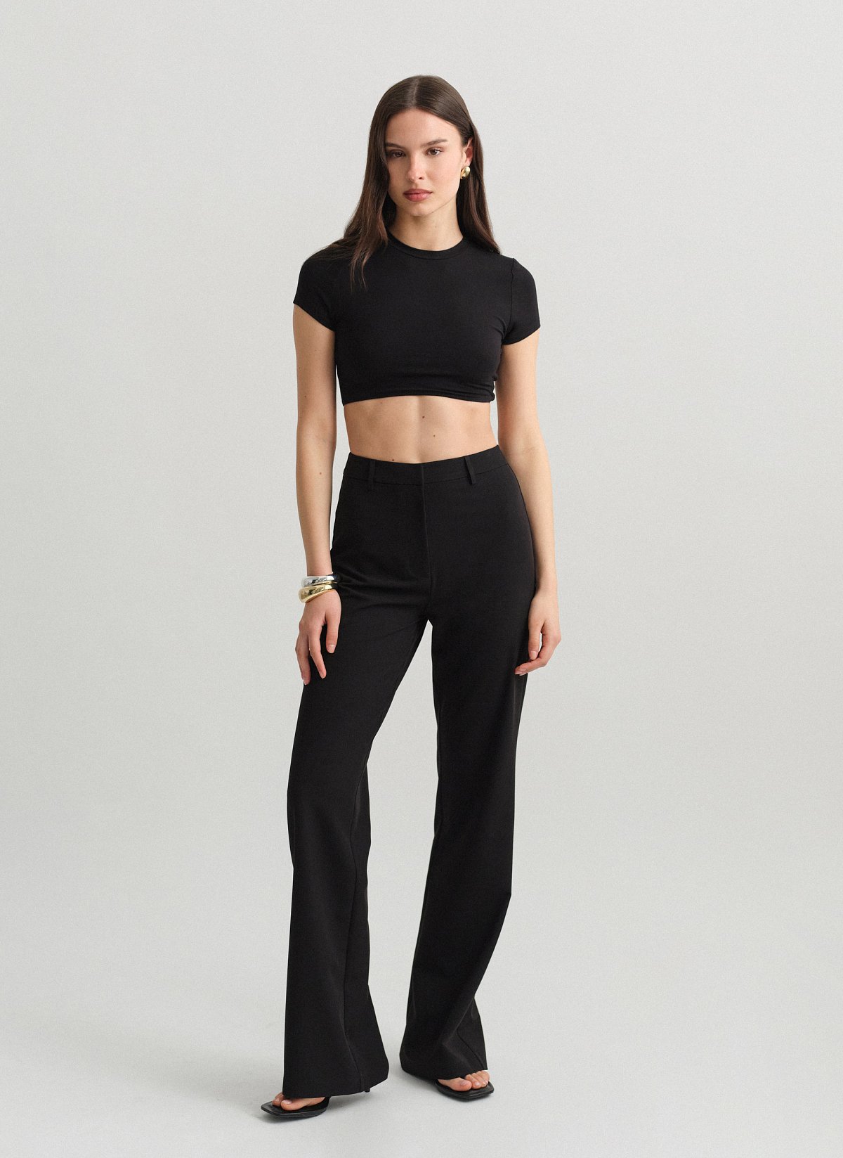 Υφασμάτινο ίσιο παντελόνι-16