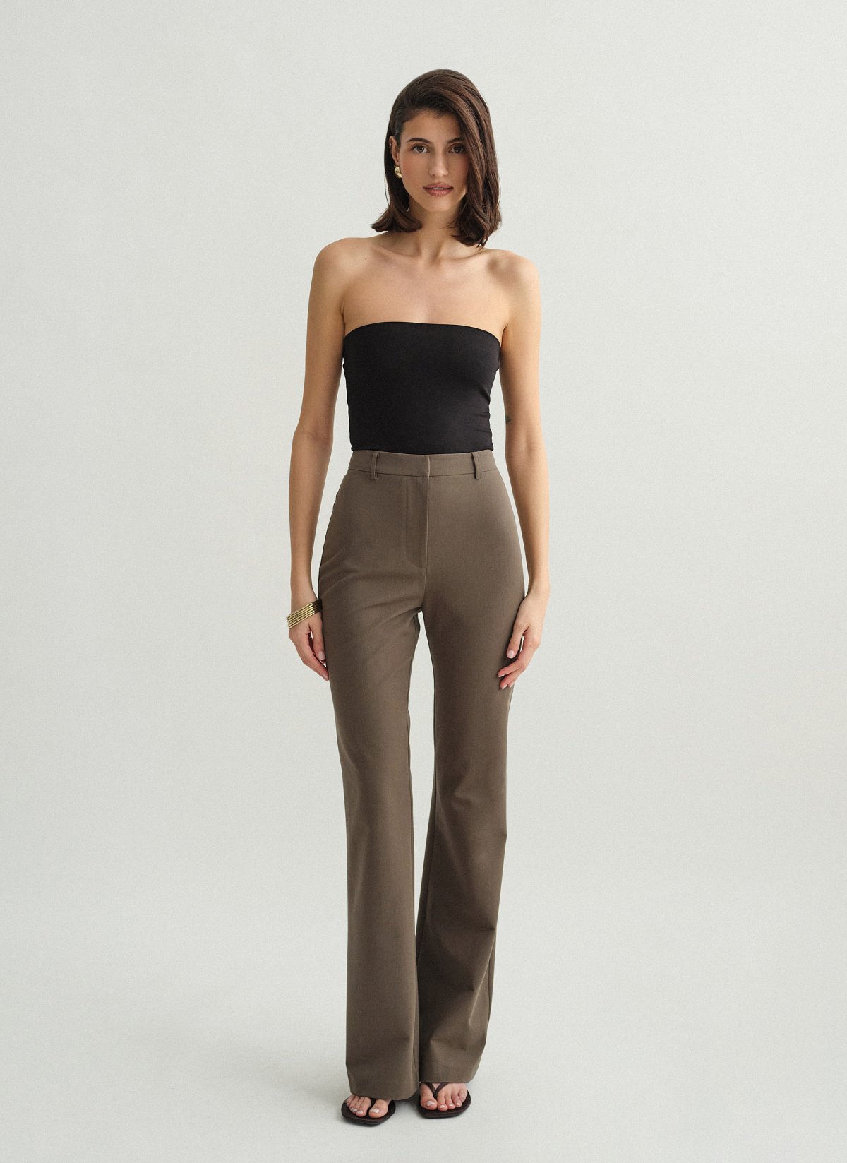 Υφασμάτινο ίσιο παντελόνι-7