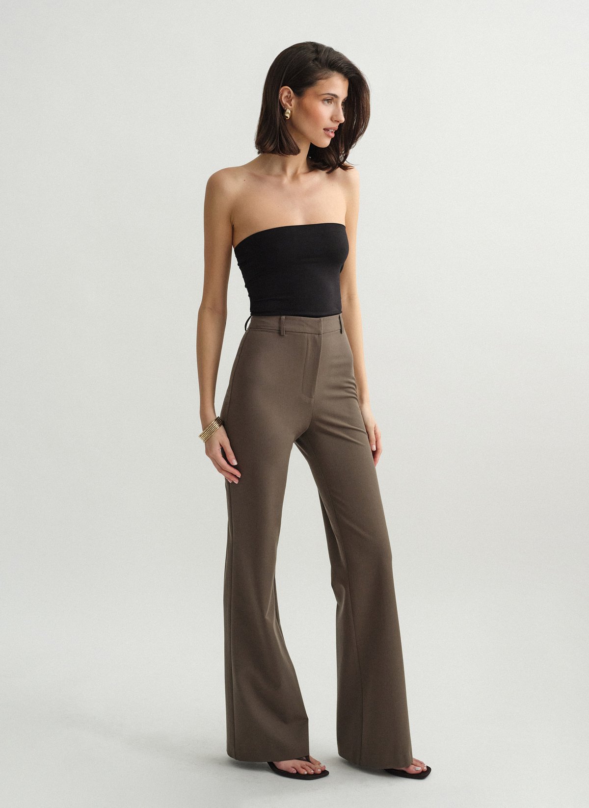 Υφασμάτινο ίσιο παντελόνι-8