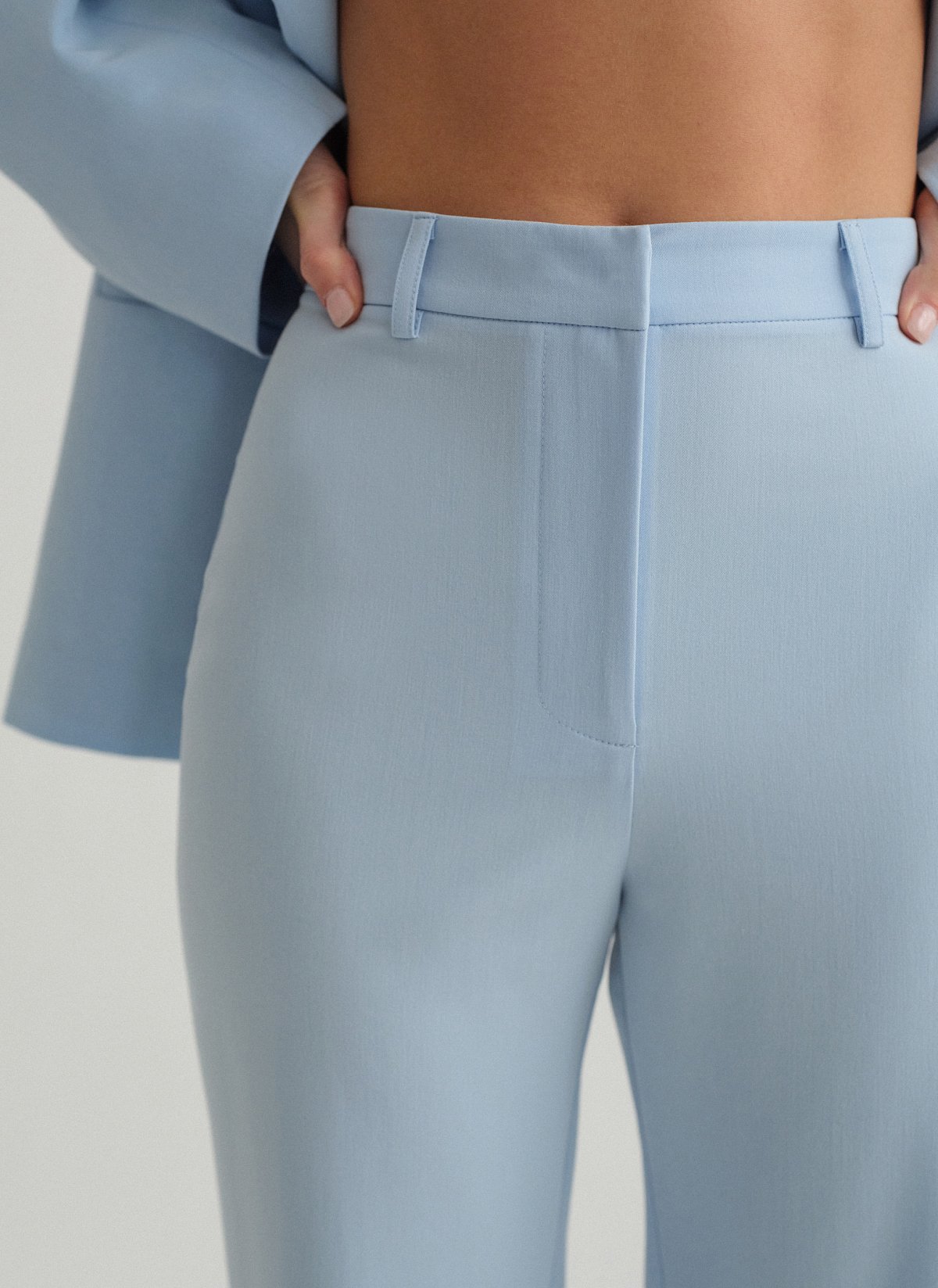 Υφασμάτινο ίσιο παντελόνι-2