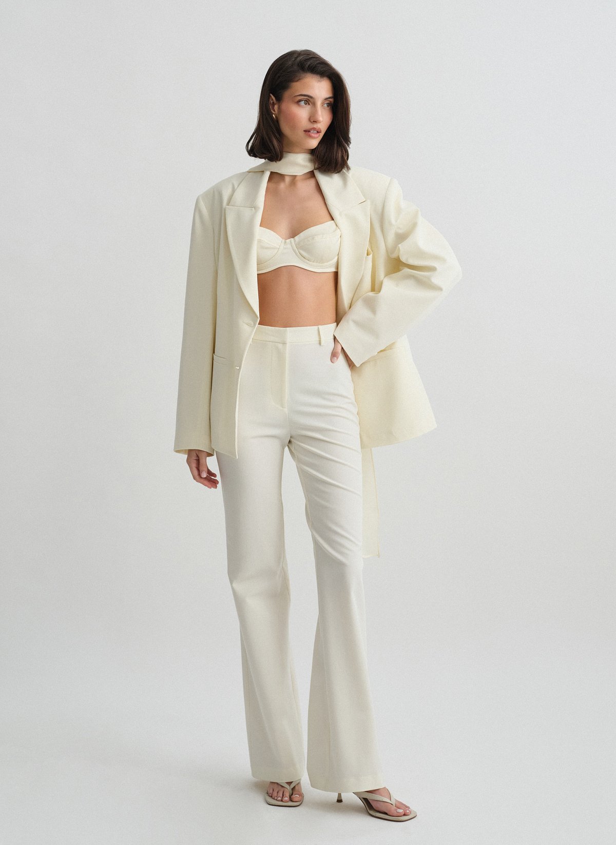 Υφασμάτινο ίσιο παντελόνι-14