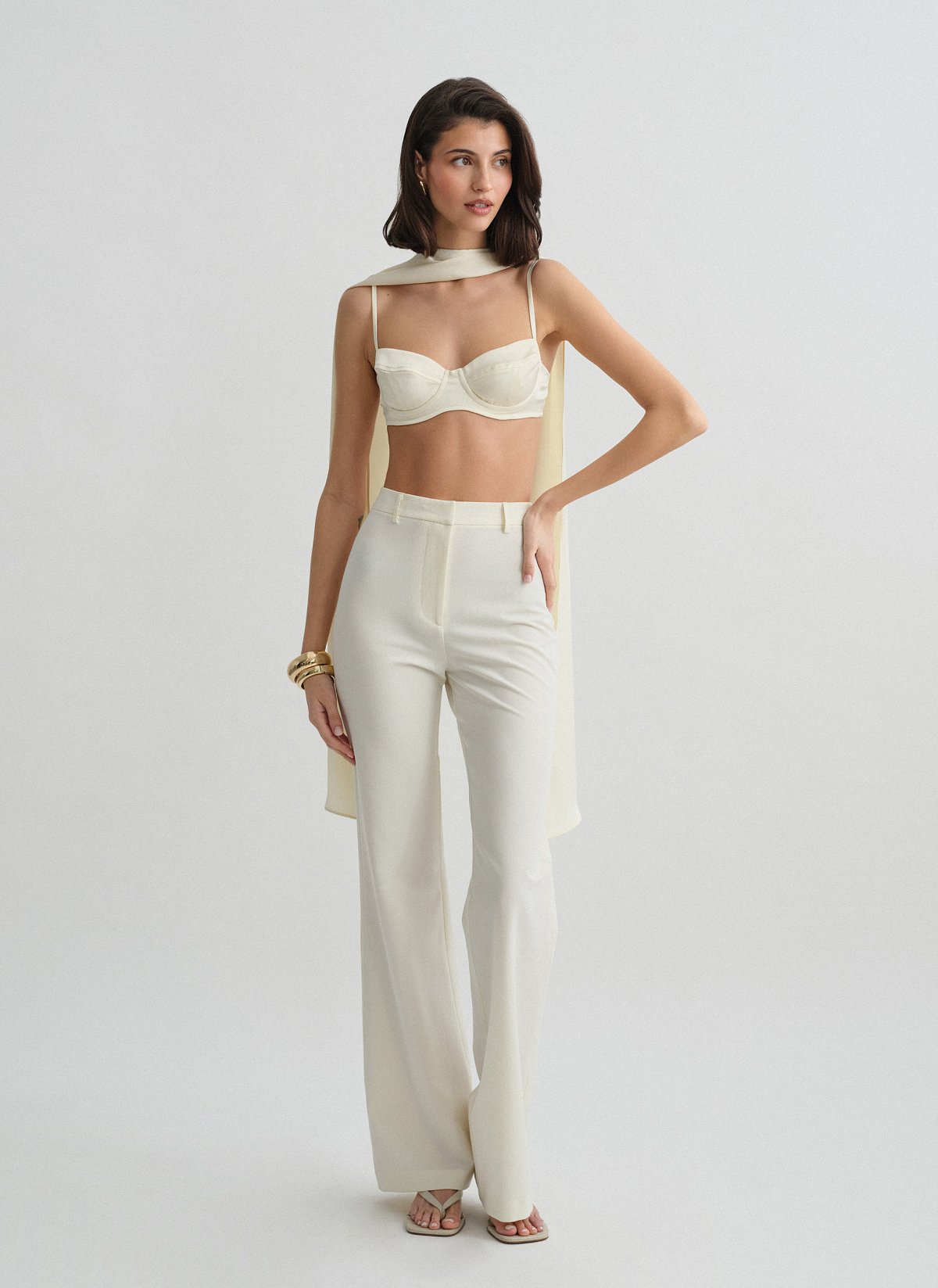 Υφασμάτινο ίσιο παντελόνι-15