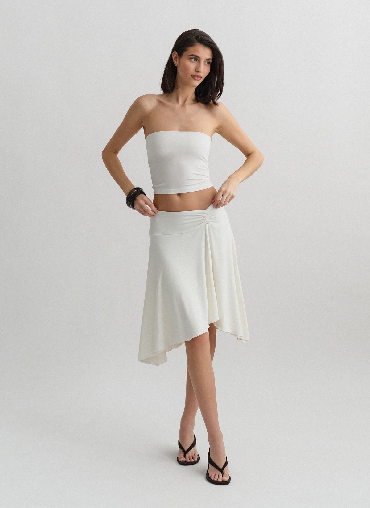 Aσύμμετρη φούστα bamboo-17