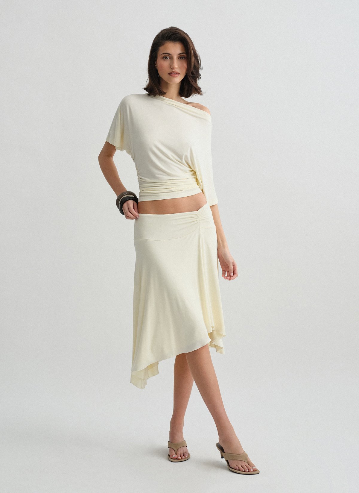 Aσύμμετρη φούστα bamboo-2