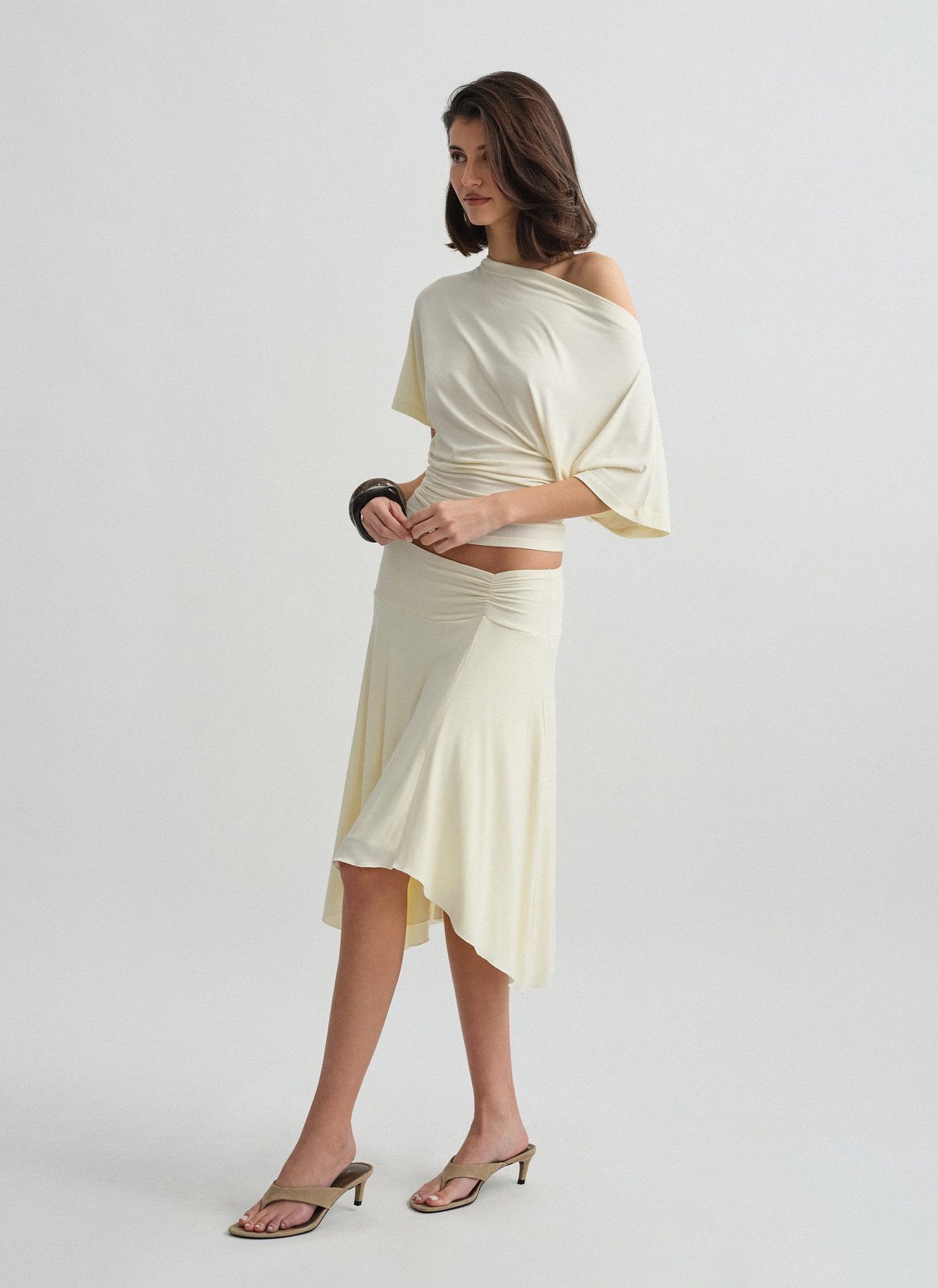 Aσύμμετρη φούστα bamboo-3