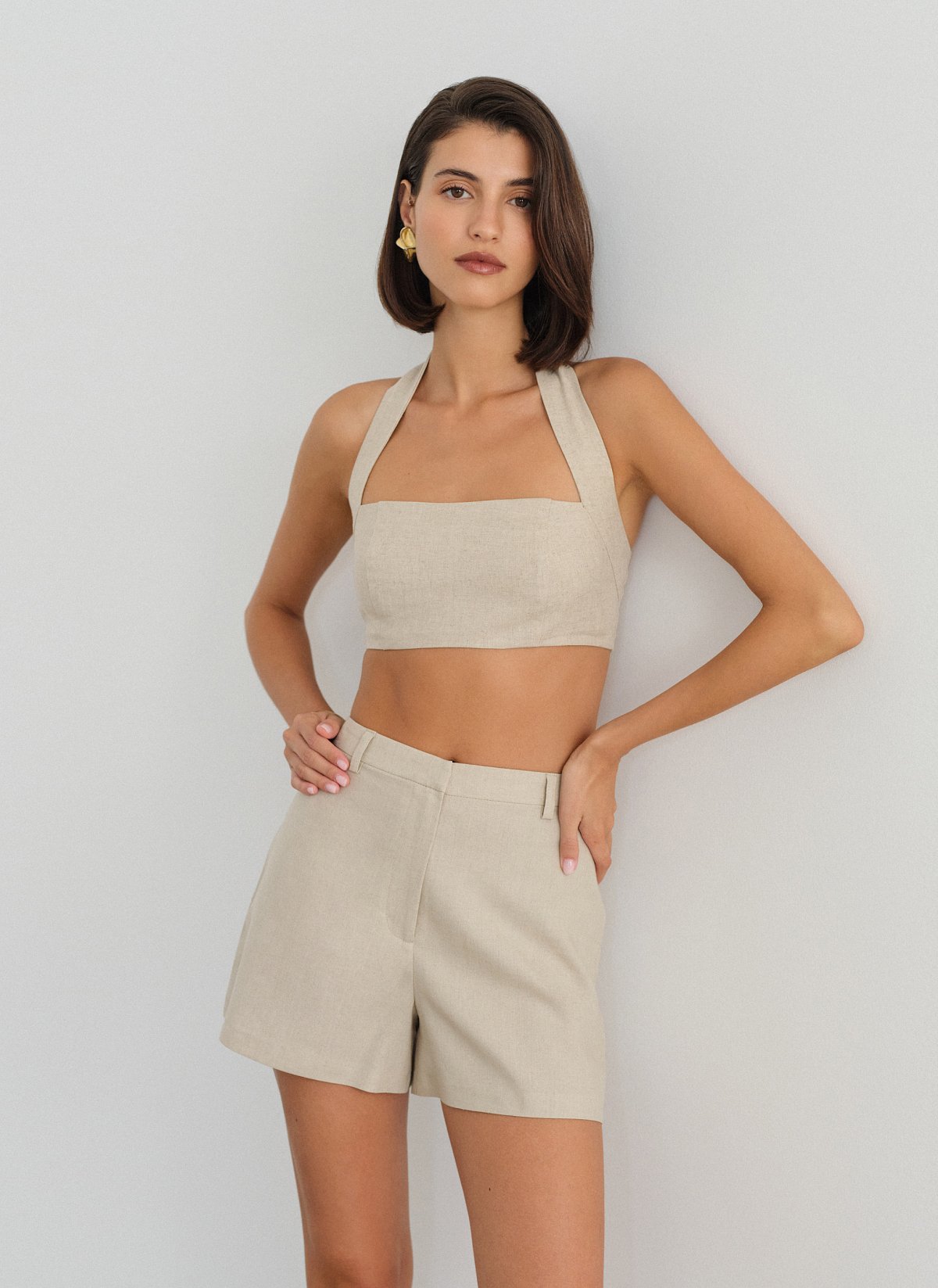Linen shorts-17