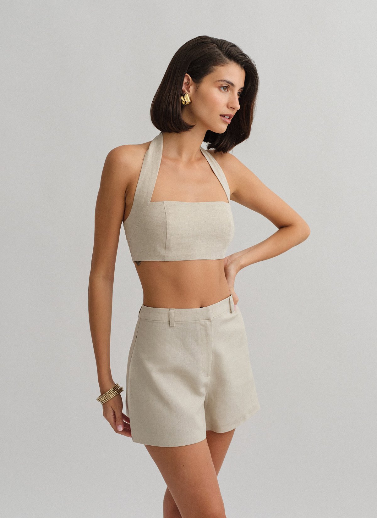 Linen shorts-18