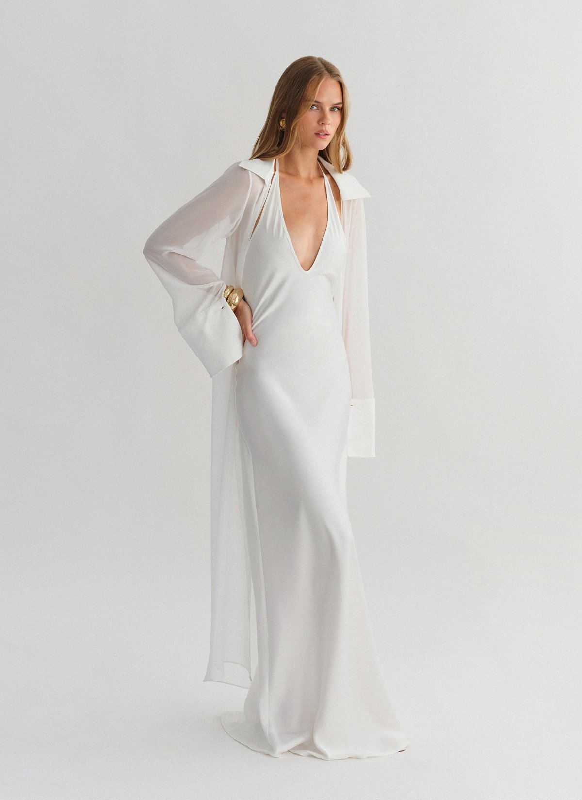 Semi-sheer maxi kimono-12