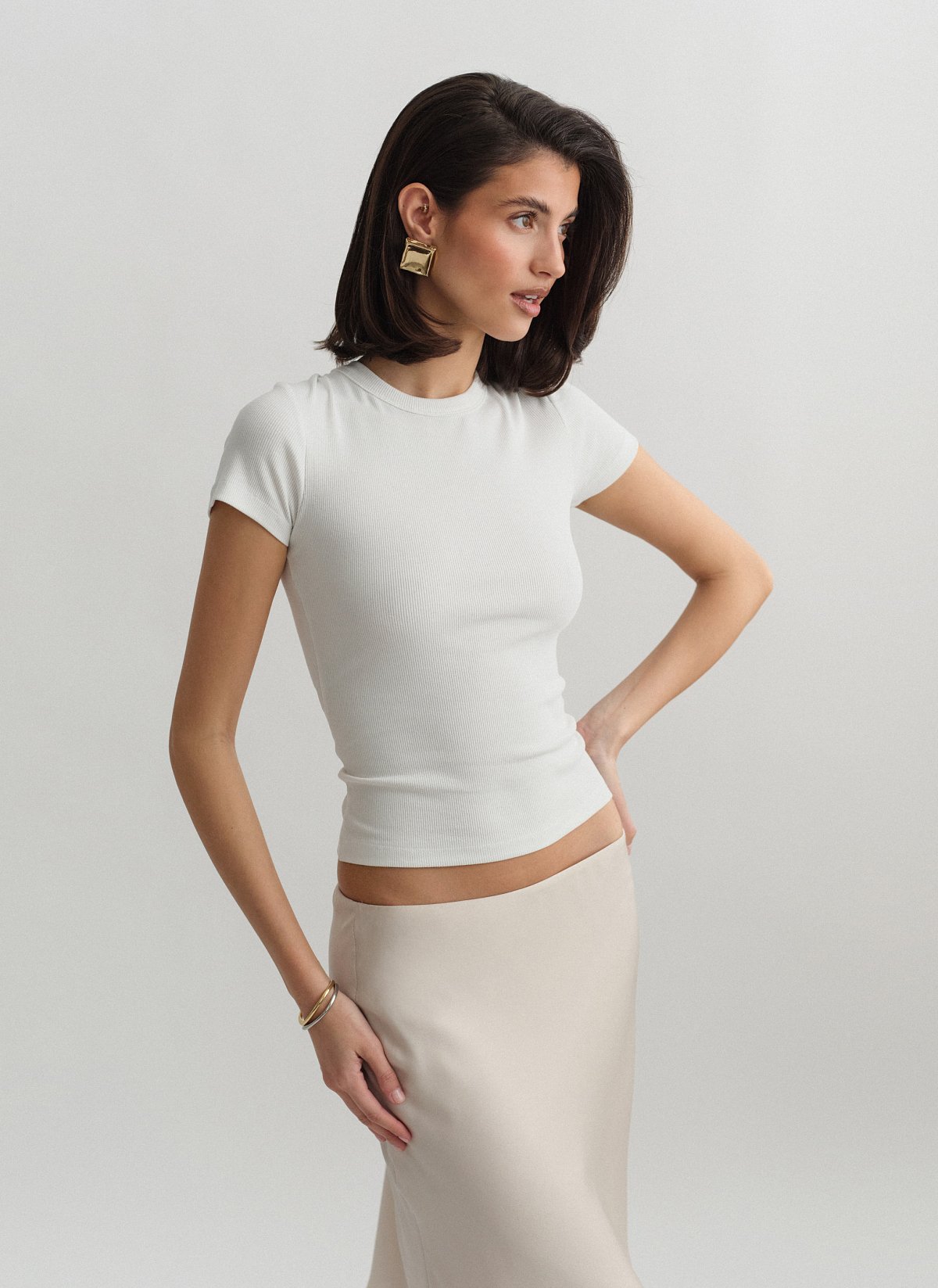 Basic κοντομάνικη μπλούζα ριπ-6