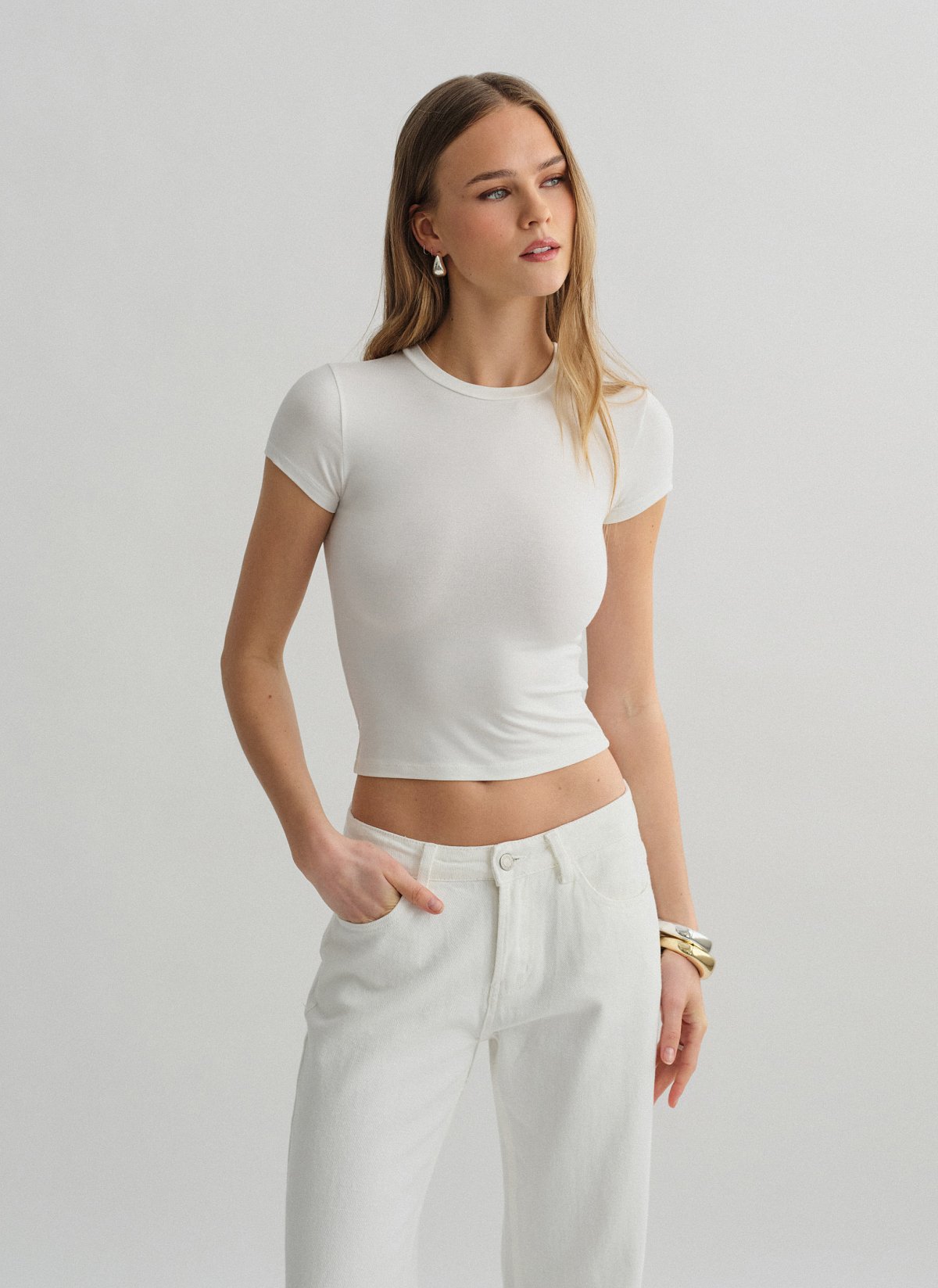 Bamboo shortsleeve basic top-3