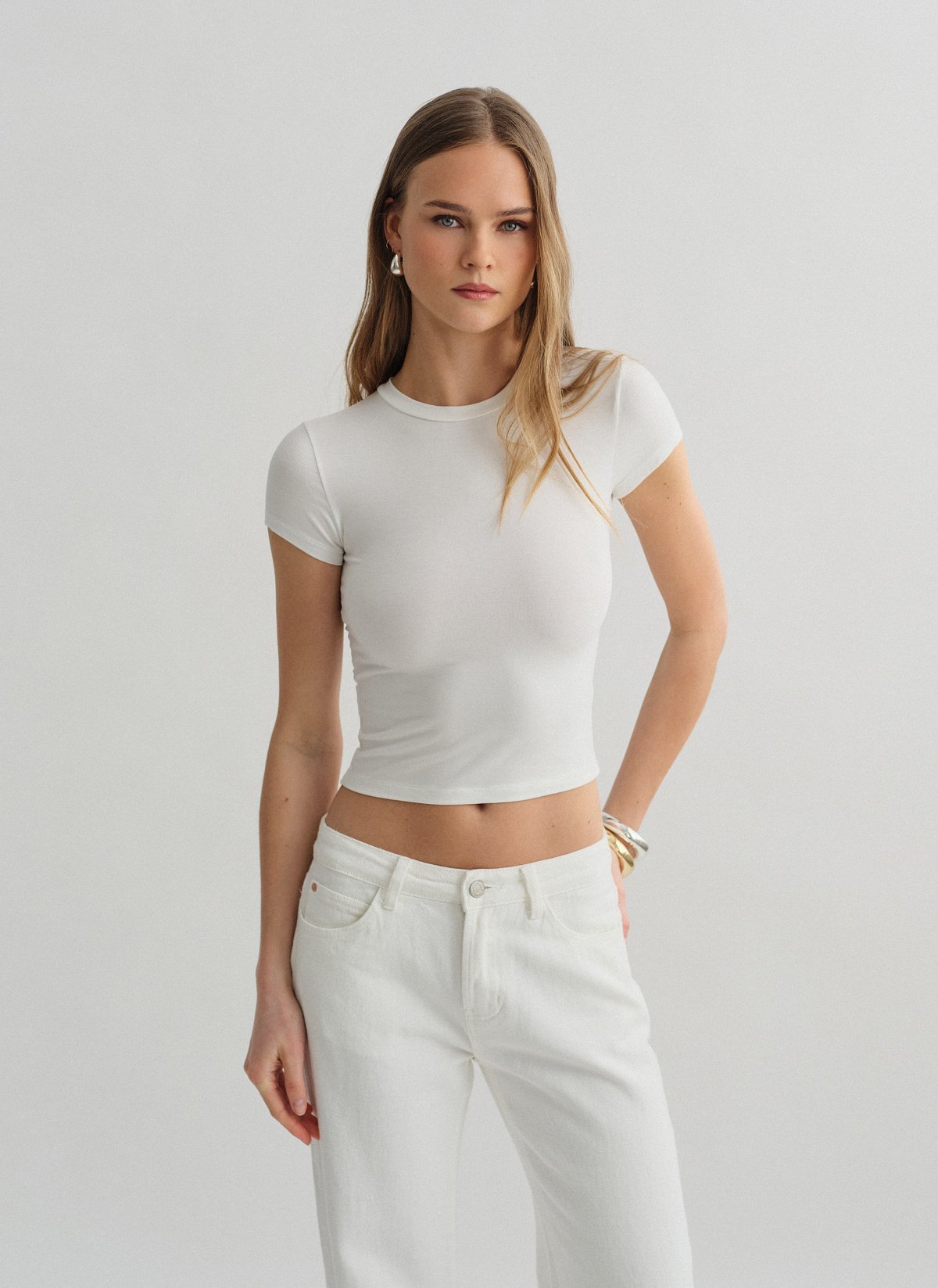 Bamboo shortsleeve basic top-4
