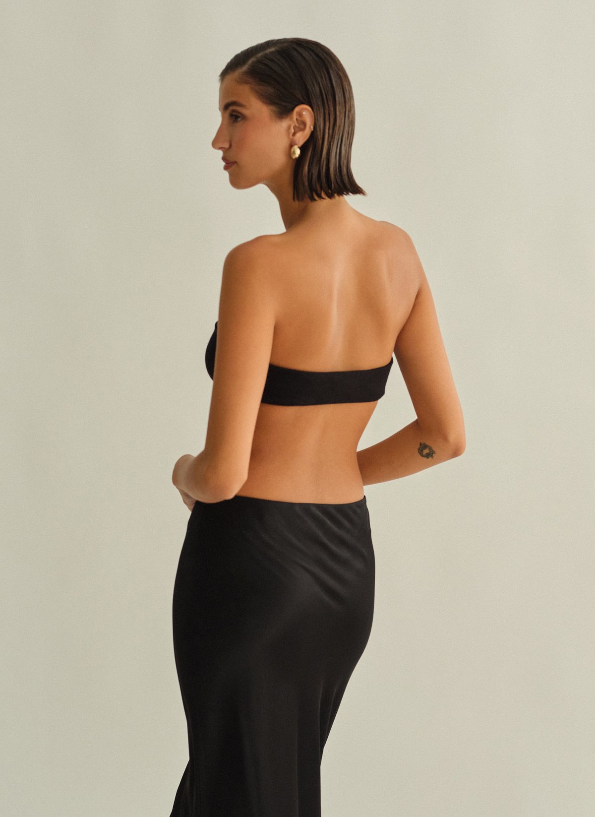 Strapless crop top bamboo-6