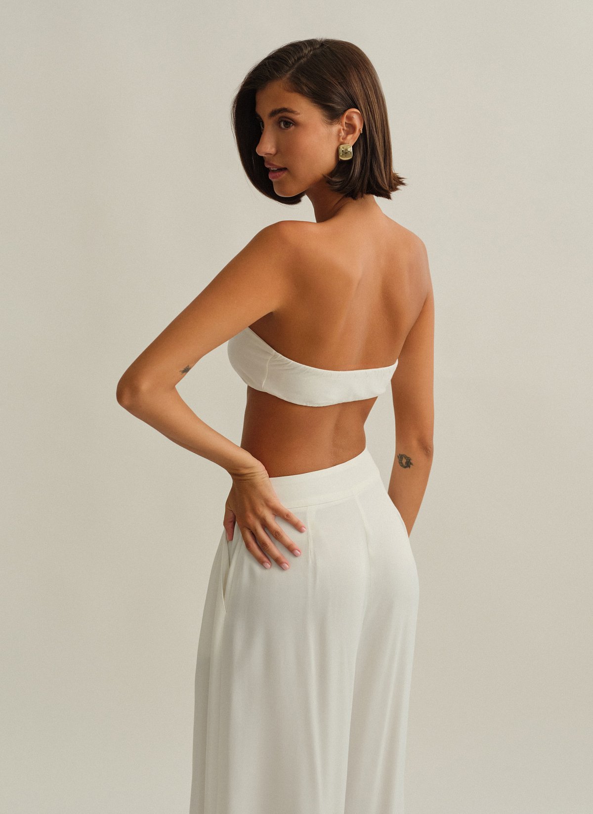 Strapless crop top bamboo-2