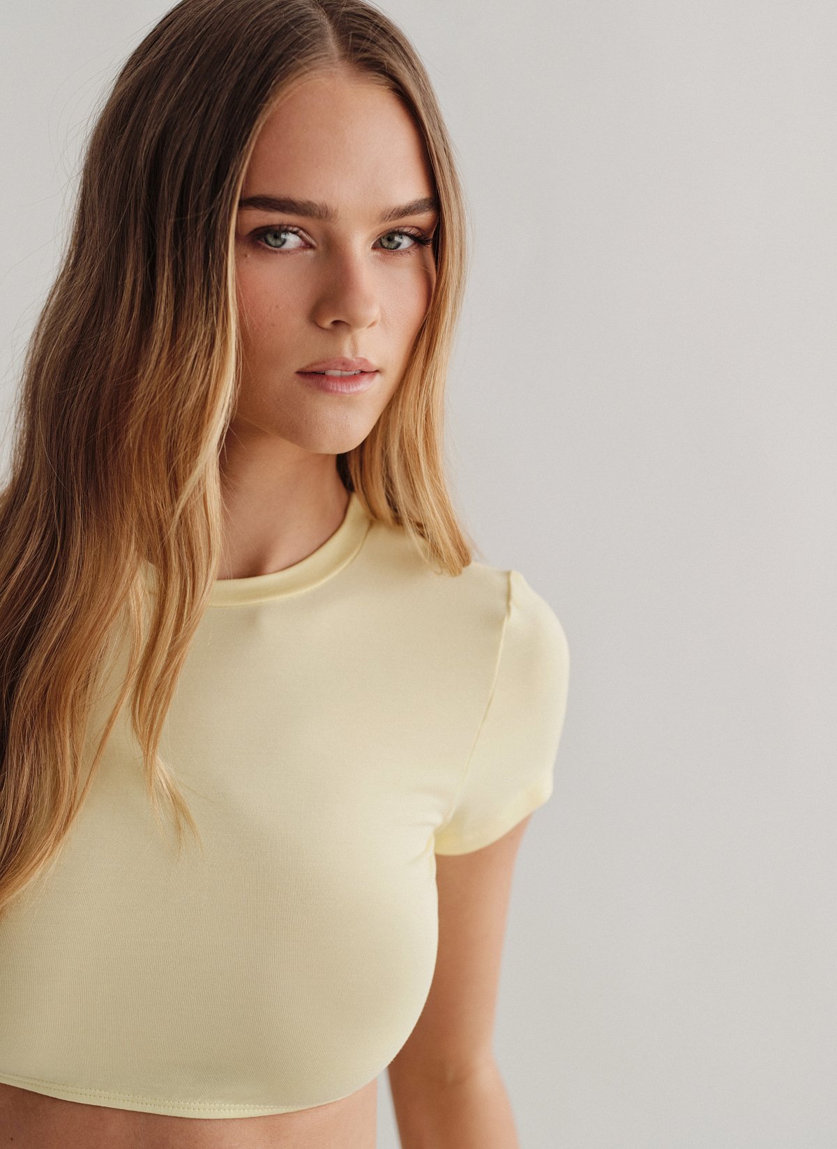 Bamboo crop top with elastic band-29