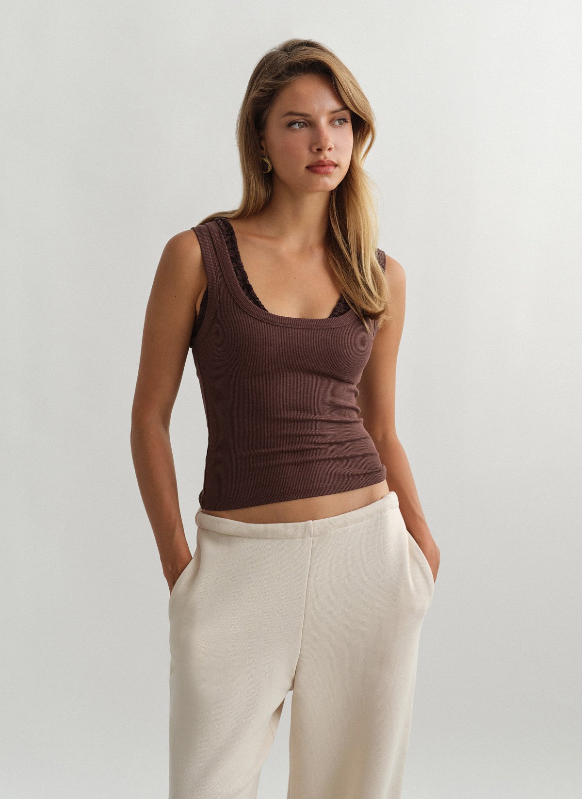 Basic αμάνικη μπλούζα ριπ-22