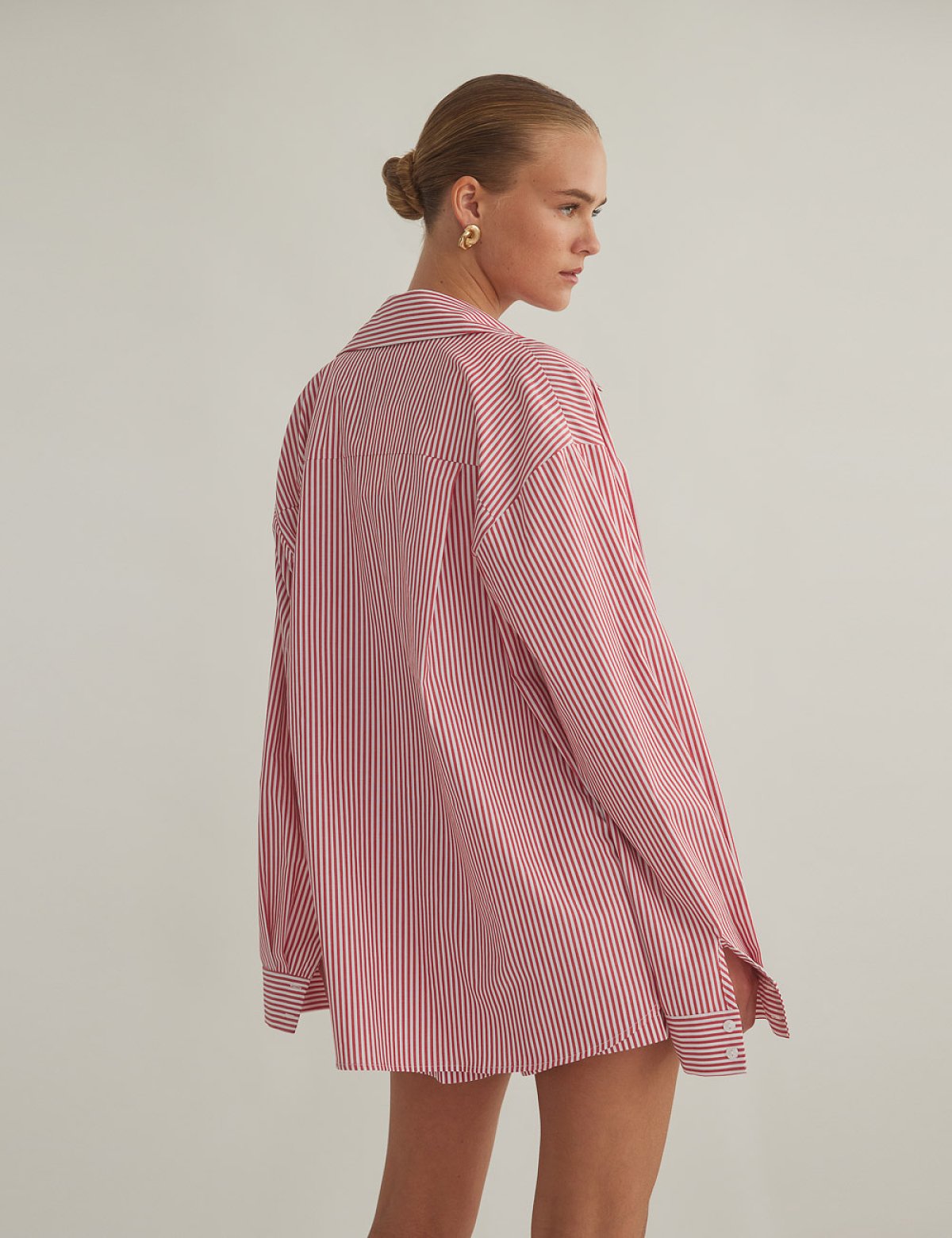 Oversized striped shirt-4