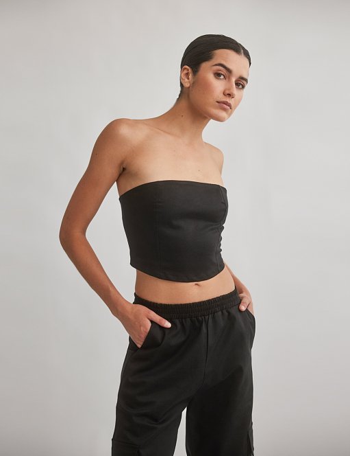 Product: Corset top with topstitching