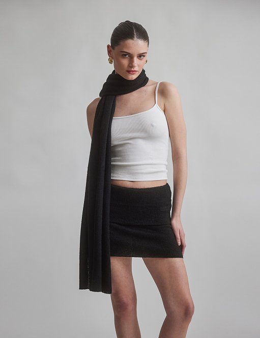 Προϊόν: Πλεκτή μίνι φούστα με γυριστή μέση