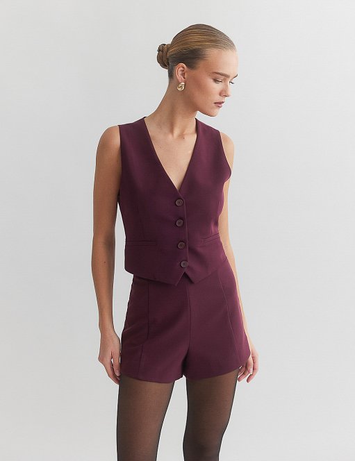 Γυναικείο basic υφασμάτινο γιλέκο