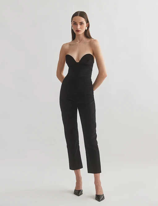 Γυναικείο βελούδινο ψηλόμεσο παντελόνι