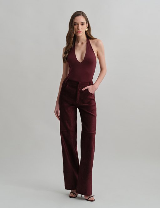 Product: Trousers with suede texture