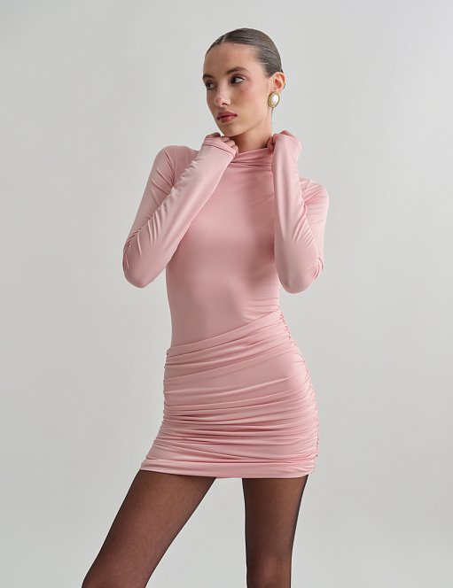 Γυναικείο μακρυμάνικο μίνι φόρεμα