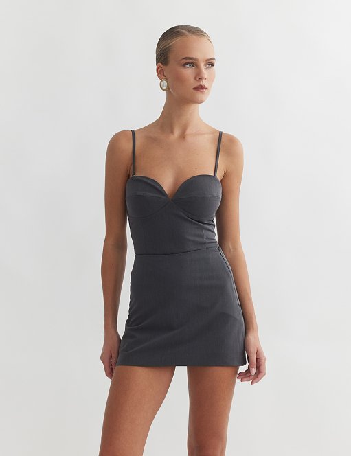 Γυναικείο υφασμάτινο κορσέ τοπ