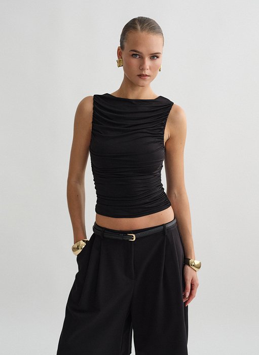 Προϊόν: Αμάνικη μπλούζα με σούρες