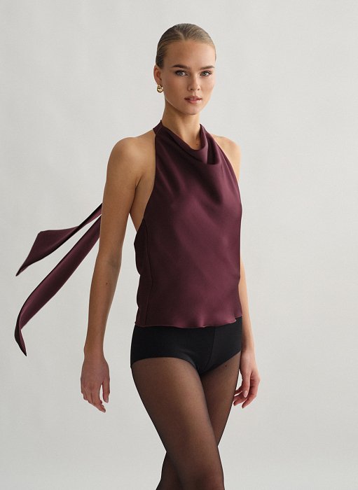 Προϊόν: Σατέν halter τοπ