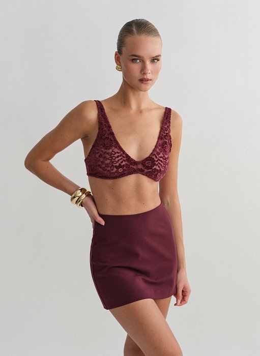 Γυναικείο bralette με δαντέλα