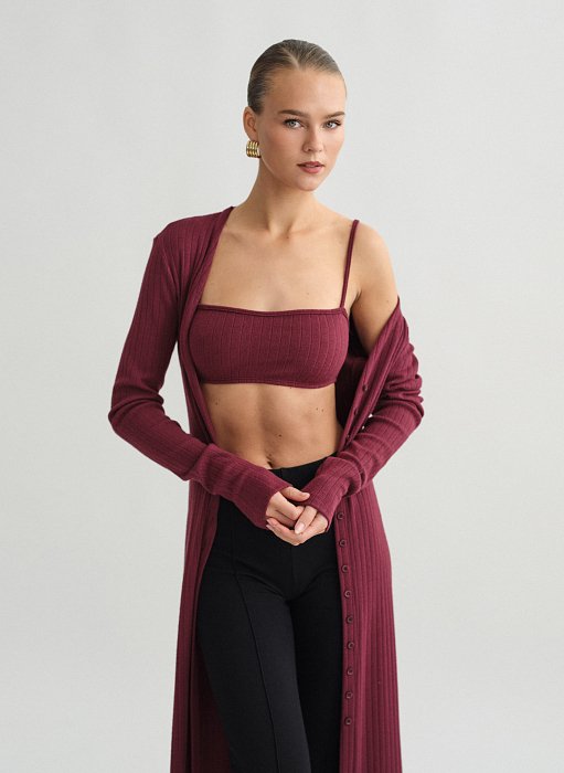 Προϊόν: Πλεκτό ριπ crop τοπ