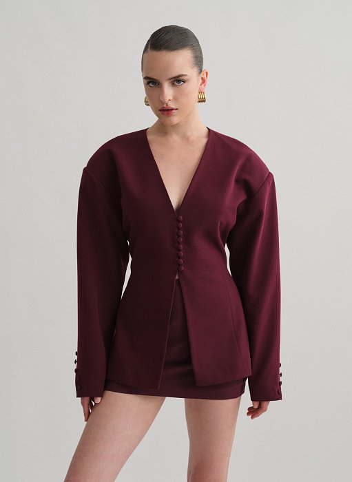 Product: Fitted blazer with buttons