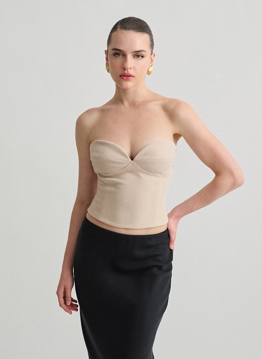 Γυναικείο βελούδινο κοτλέ κορσέ τοπ