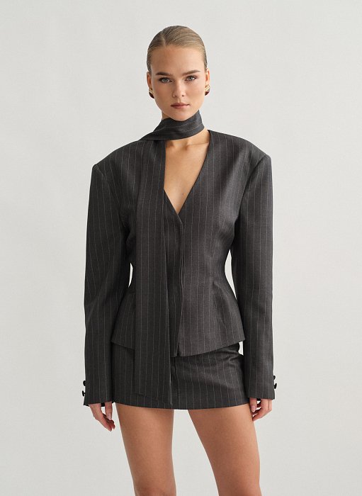 Product: Fitted striped blazer