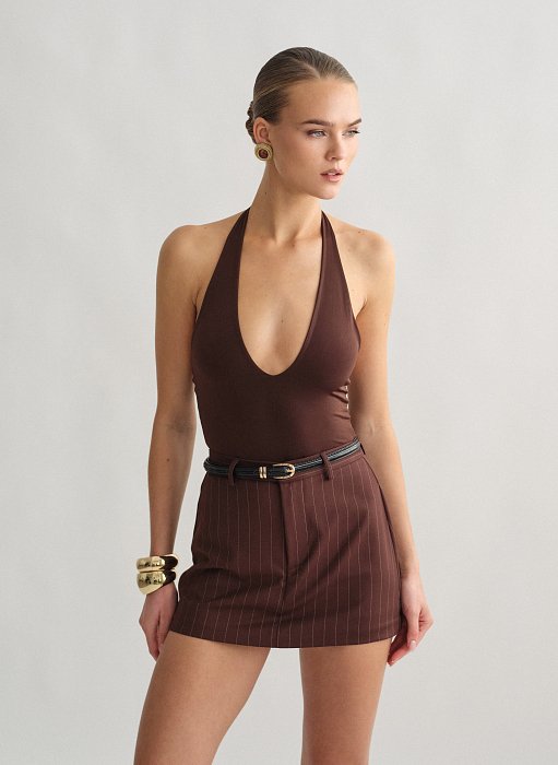 Γυναικεία ριγέ παντελονόφουστα