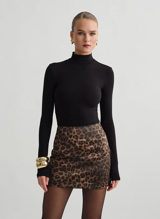 Προϊόν: Σατέν μίνι φούστα animal print