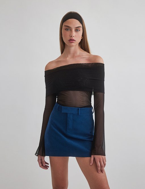 Προϊόν: Βελούδινη κοτλέ μίνι φούστα