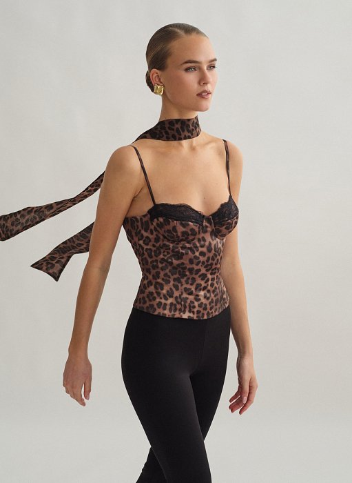 Γυναικείο φουλάρι animal print