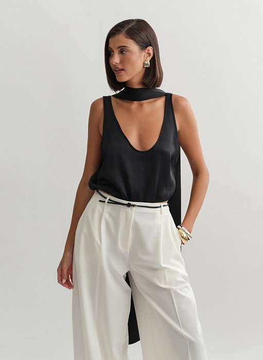 Γυναικείο σατέν φουλάρι