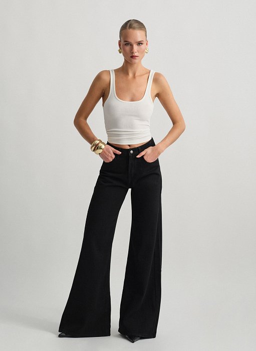 Προϊόν: Μαύρο τζιν wide leg