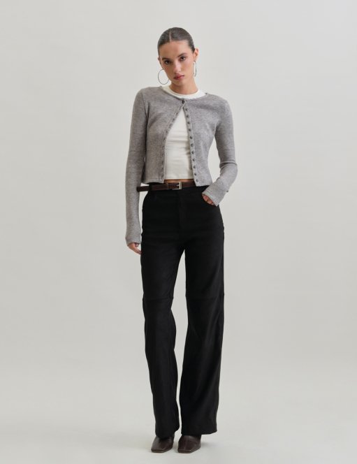 Product: Trousers with suede texture