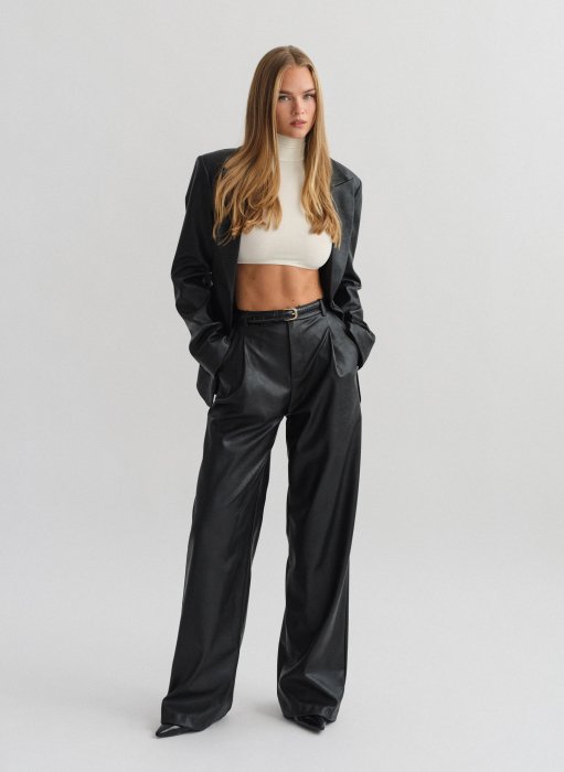 Product: Faux leather trousers