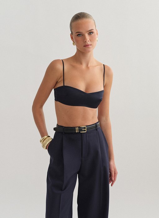 Προϊόν: Σατέν bustier crop τοπ