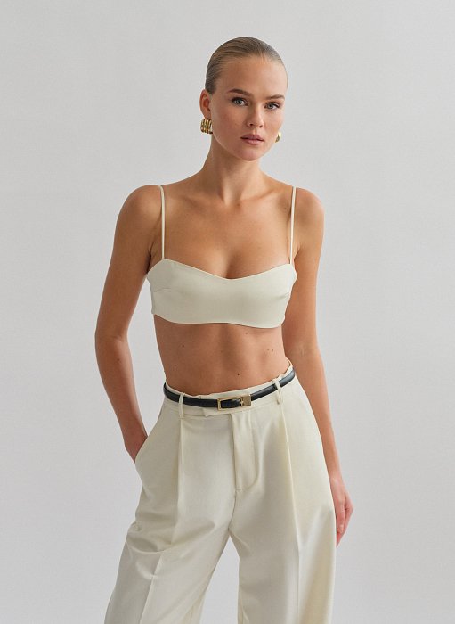 Προϊόν: Σατέν bustier crop τοπ