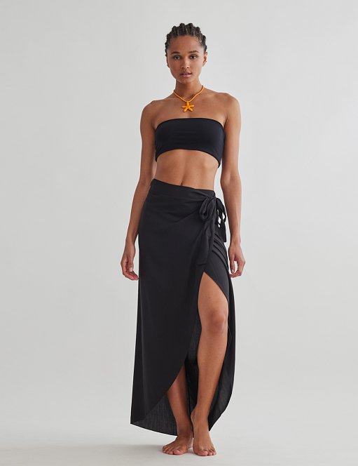 Product: Wrap skirt with belt