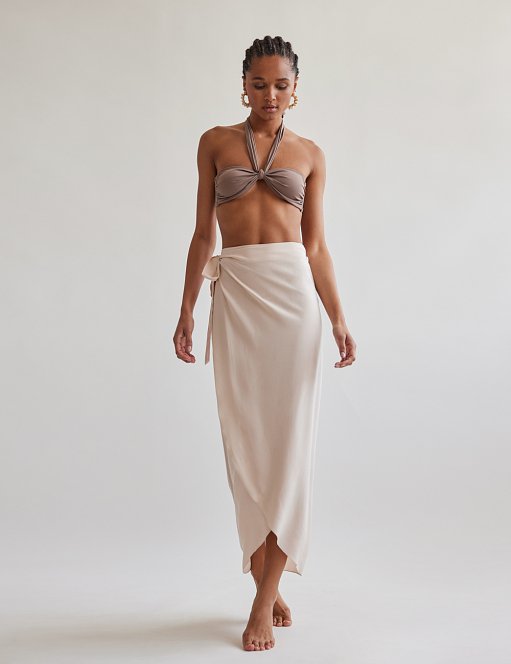 Product: Wrap skirt with belt