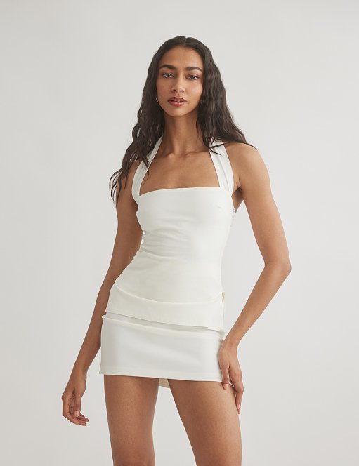 Product: Poplin halter blouse