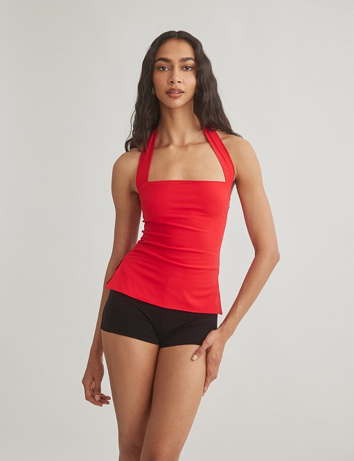 Product: Poplin halter blouse