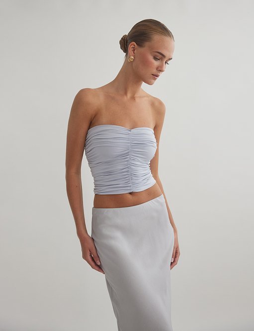 Product: Ruched strapless top